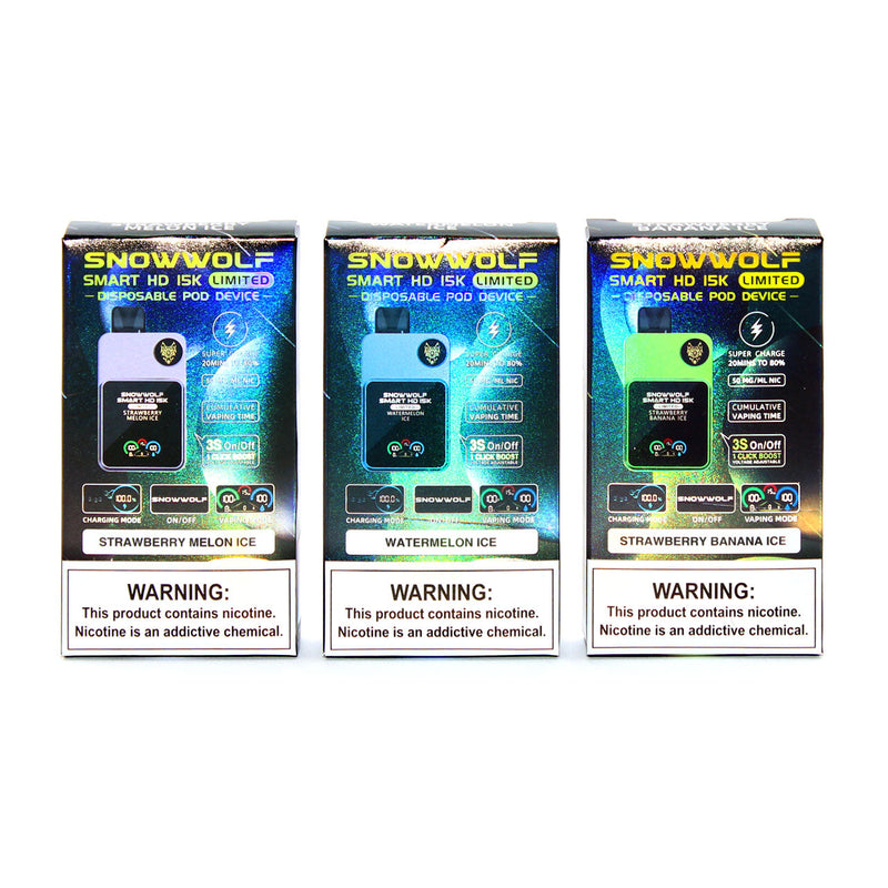 SnowWolf Smart HD 15000 puffs