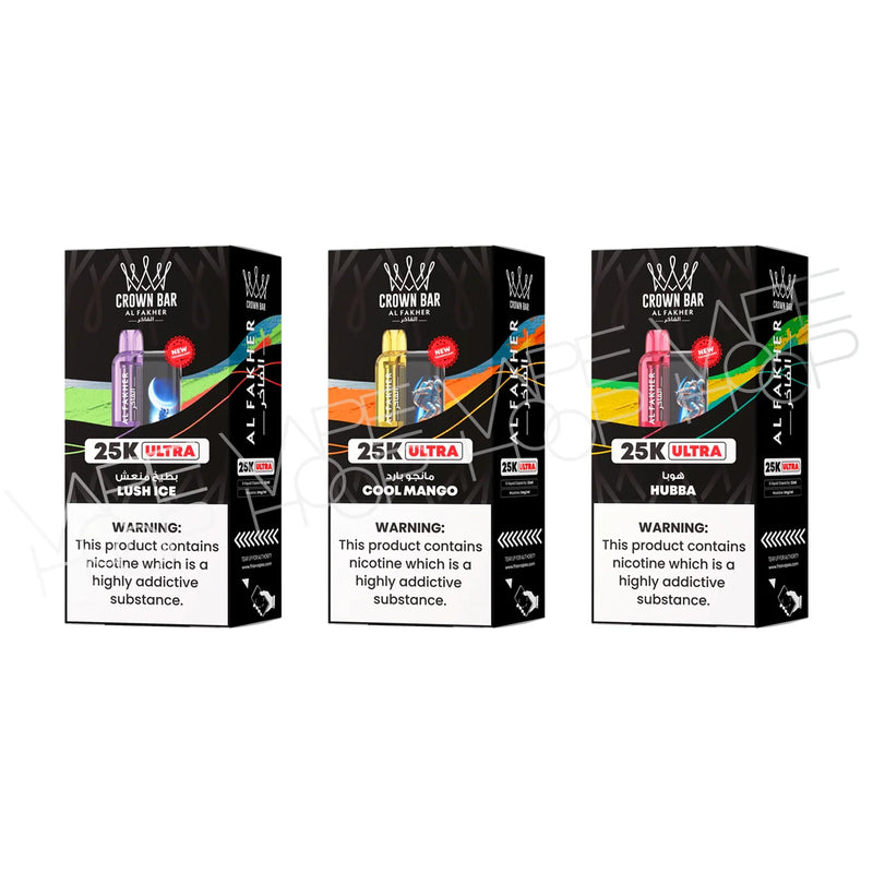 AL Fakher Crown Bar Ultra 25000 Disposable